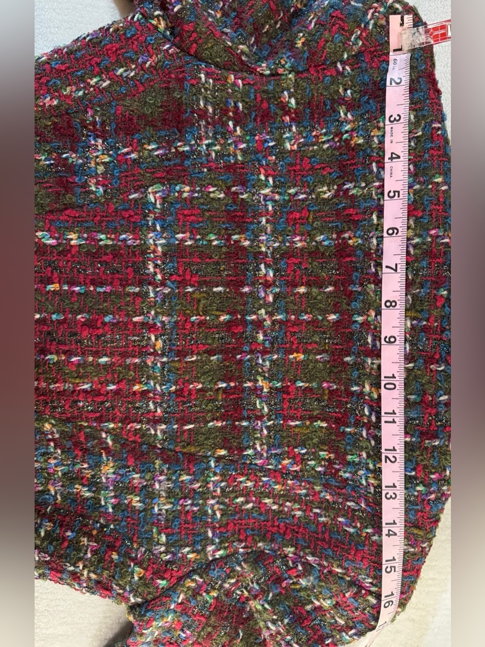 Christian Lacroix Bazaar Multicolor Boucle Blazer Fringe Trim Designer Jacket - Picture 10 of 14